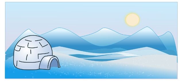 the antarctic, snow, sun, igloo, glacier