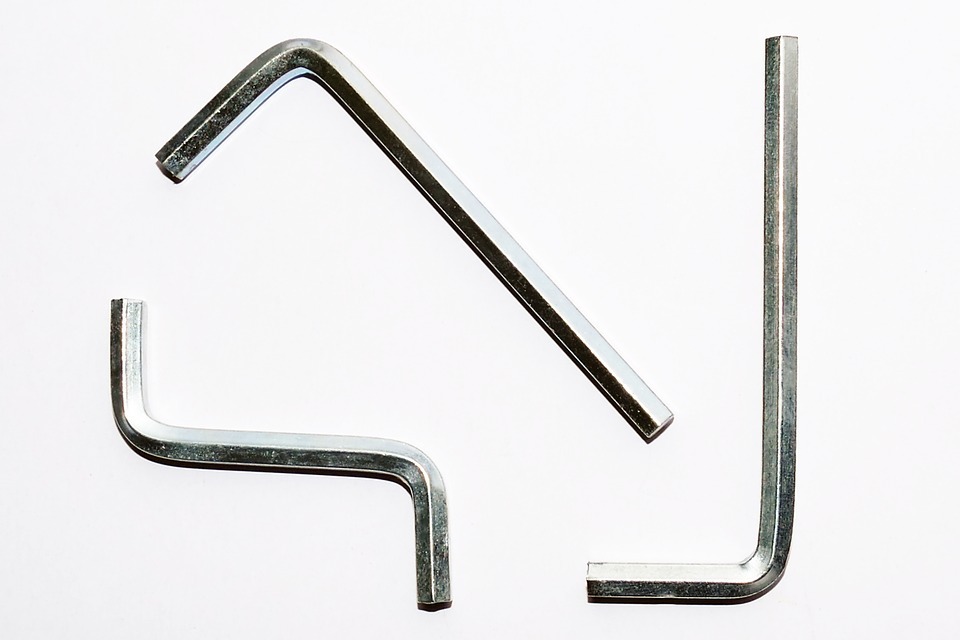 Allen wrenches used for collimation adjustments