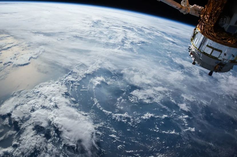 satellite, view of Earth from space