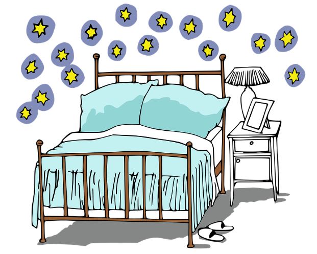 Bedroom with star designs
