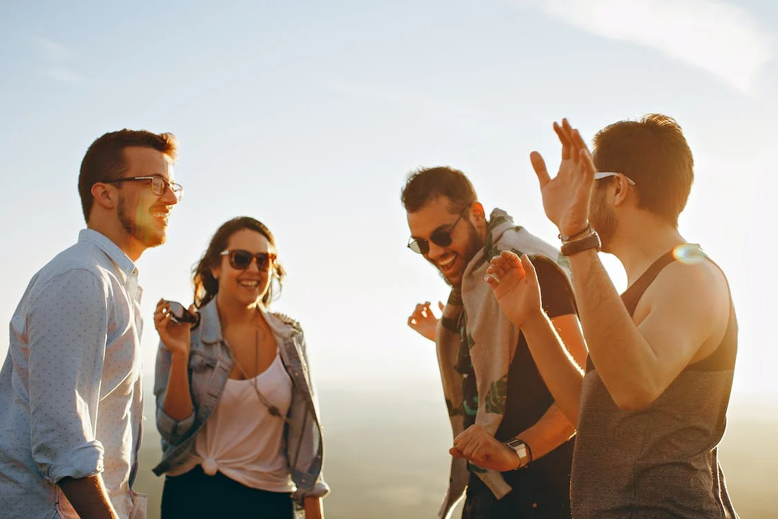 Happy People on a Sunny Day