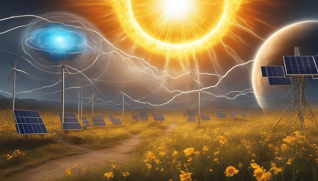 Solar flares disrupt communication systems, causing interference and outages. Earth's weather patterns are also affected by the impact of solar flares