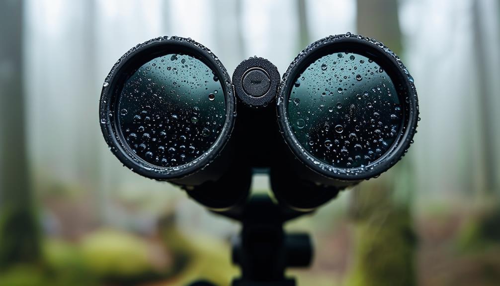 optics with weather protection