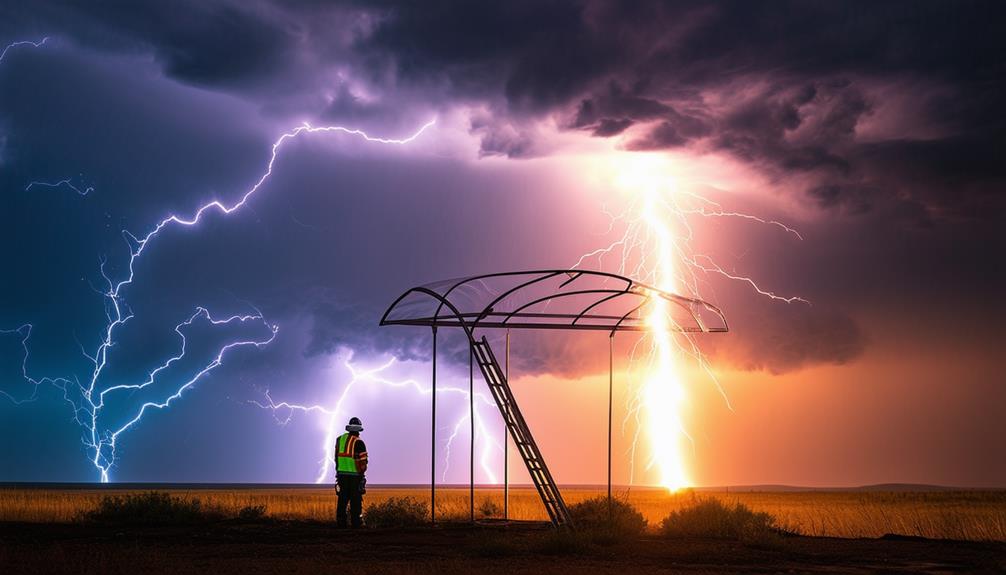 hot lightning storm precautions