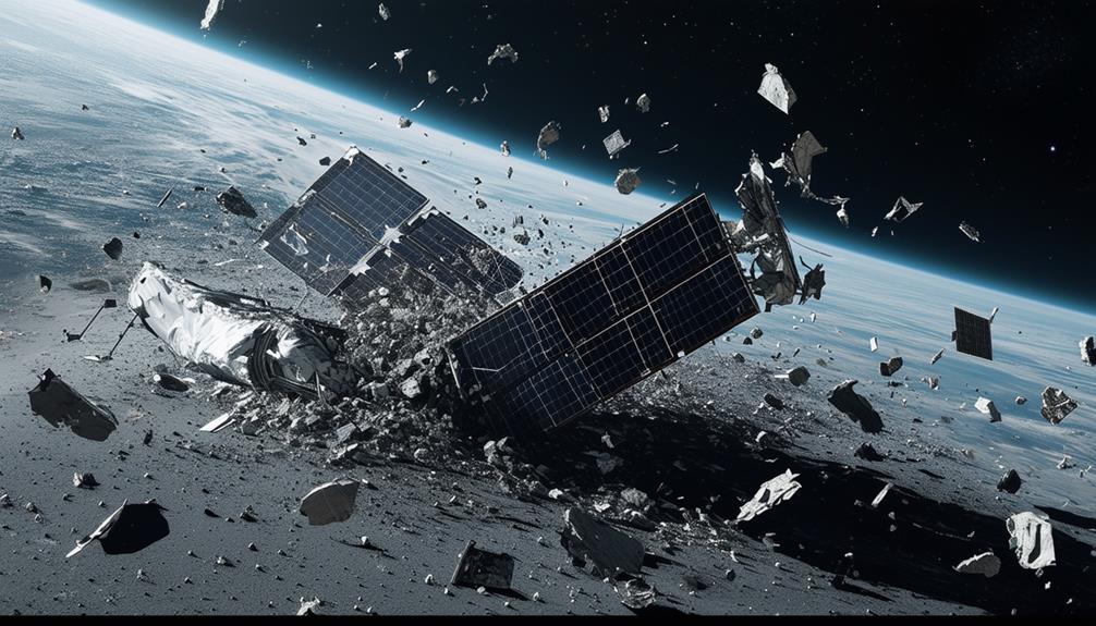 space debris threatens satellites