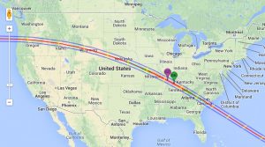 Total Solar Eclipse 2017 - Path of Totality