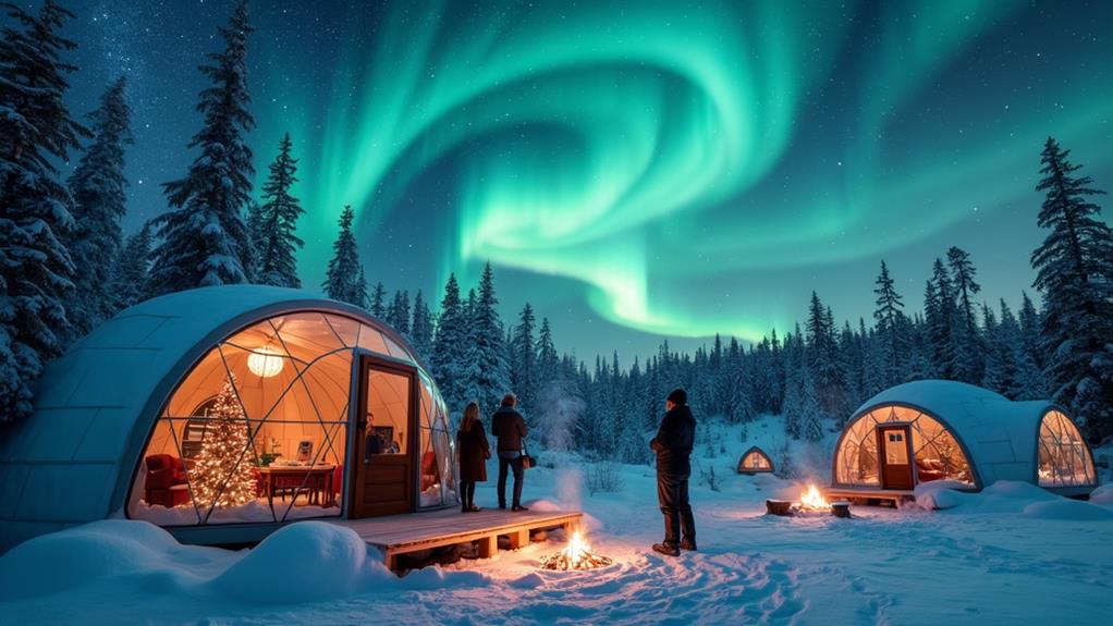 kakslauttanen northern lights festivities