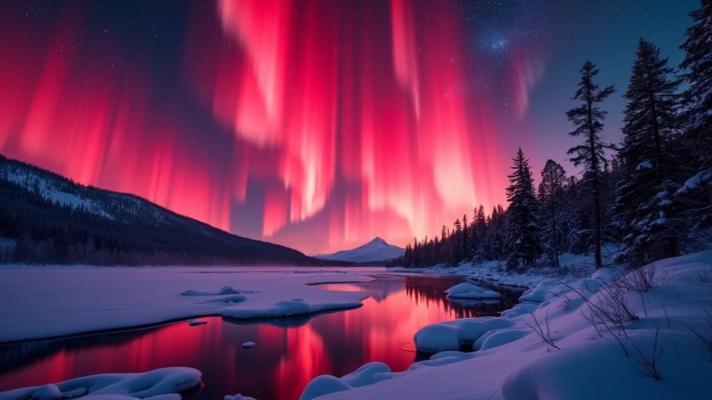 vibrant red atmospheric phenomenon
