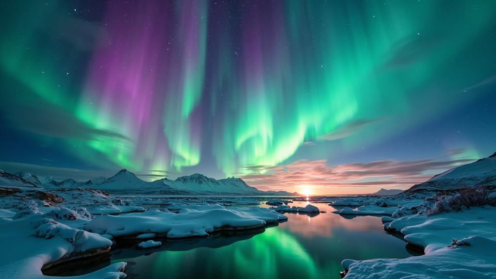 auroras caused by solar activity