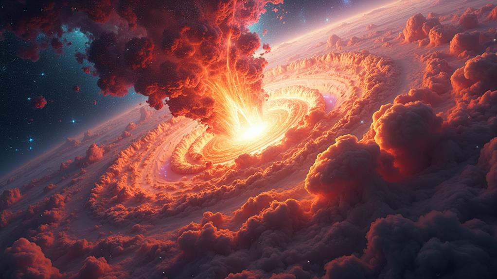 stellar deaths in space