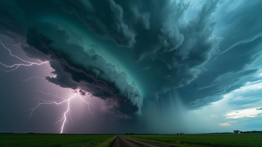 intense storm cell features
