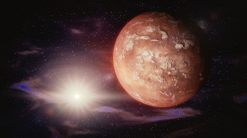 A spectacular image of Mars.