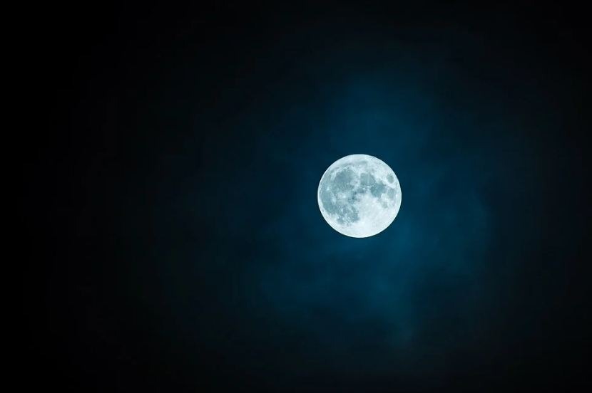 night sky, full moon