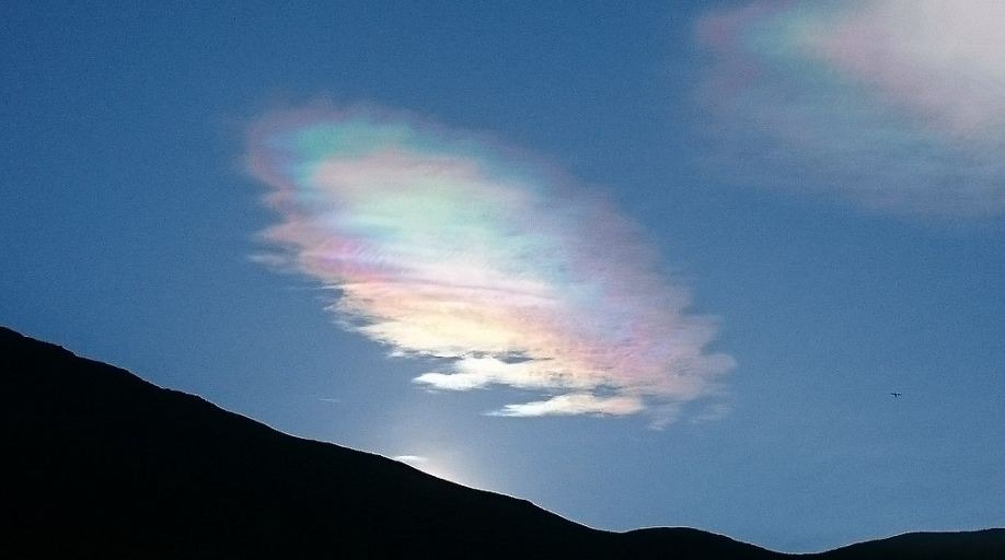 an iridescent cloud