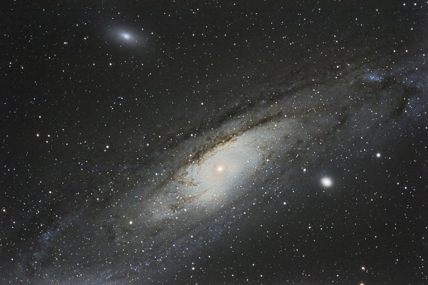 Andromeda galaxy in the Universe