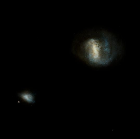 LMC and SMC rendered from Gaia EDR3 data 