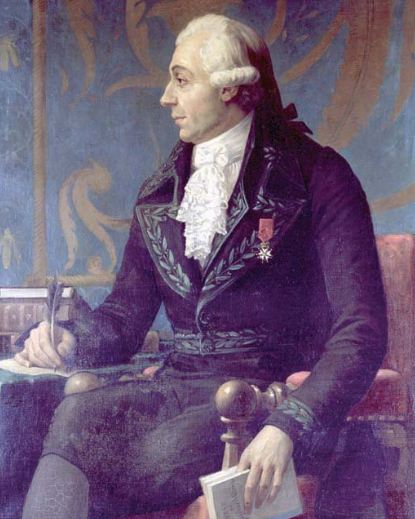 Pierre François André Méchain photo, a painting of Pierre François André Méchain, a man wearing black coat, a man with white hair