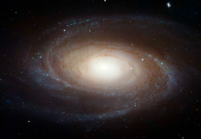 the Messier 81 spiral galaxy with a huge nucleus
