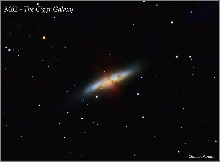 the_Cigar Galaxy, space, stars