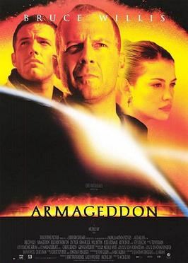 Poster of the movie, Armageddon.