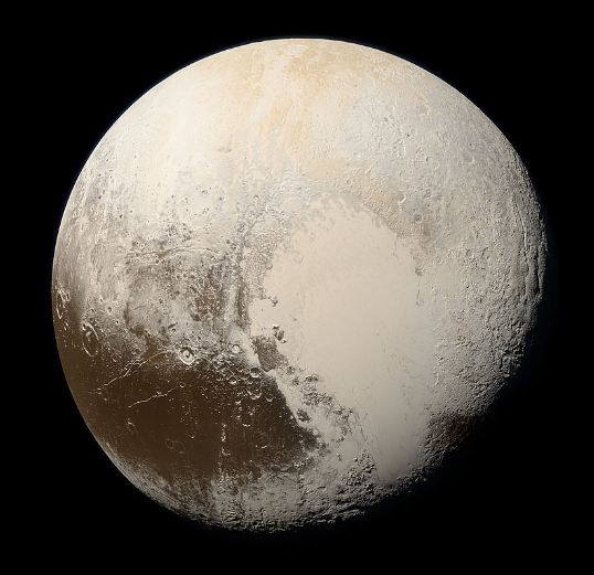 The ex-planet, Pluto. This picture was taken in 2015.