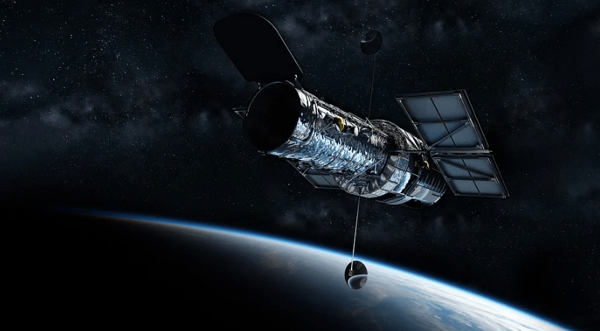 Hubble space telescope from space