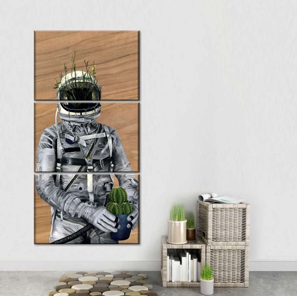 8 Space Themed Wall art and Wall Painting Ideas