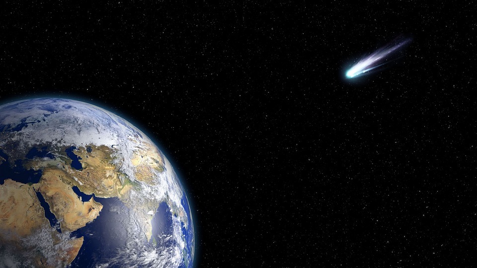 A comet approaching Earth.