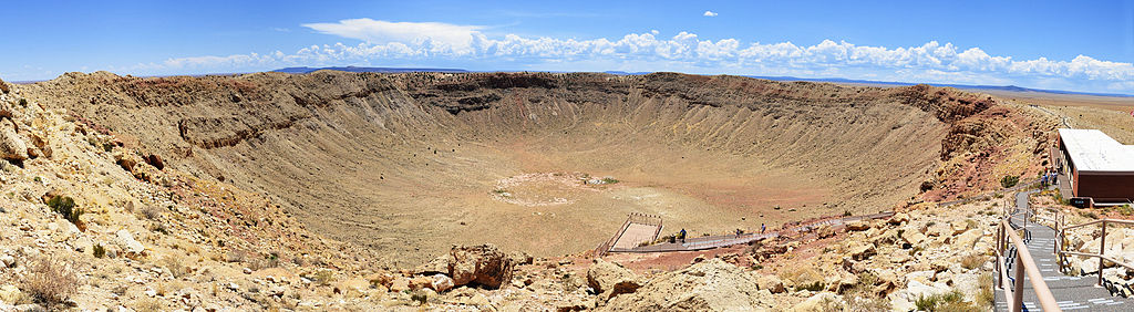 Panoramic view of Barringer Crater
