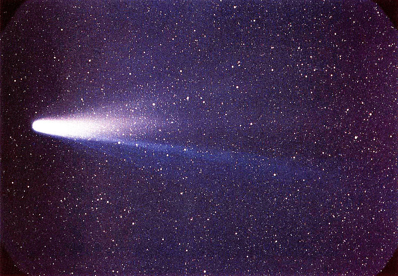 Comet Halley in 1986.