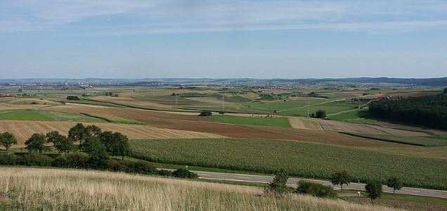 Panoramic view of Nordlinger Ries